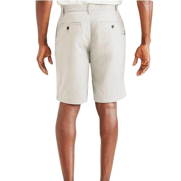 Dockers Perfect Shorts, Classic Fit, Flat Front, Light Tan, 100% Cotton, Size 29 - Picture 2 of 16